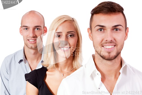 Image of business team diversity happy isolated