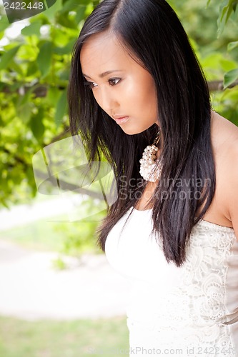 Image of attractive young asian woman beauty portrait 