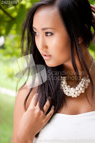 Image of attractive young asian woman beauty portrait 