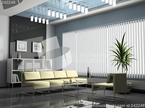 Image of Interior office for negotiations 3D rendering