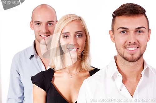 Image of business team diversity happy isolated
