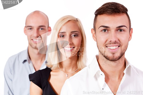 Image of business team diversity happy isolated