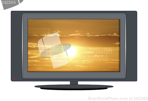 Image of TV sunset