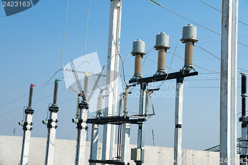 Image of view to high voltage substation