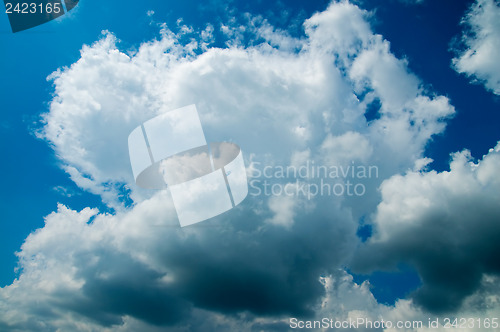 Image of clouds and a blue sky