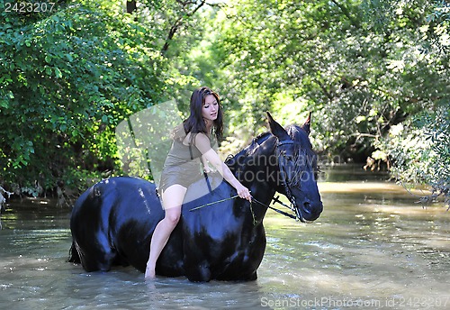 Image of riding girl