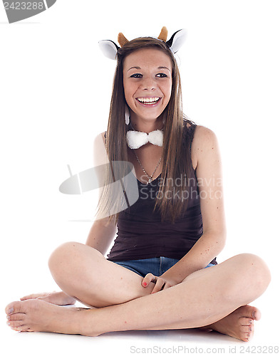 Image of girl and fancy dress