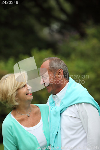 Image of Happy romantic senior couple