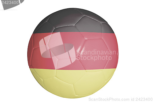 Image of German flag graphic on soccer ball