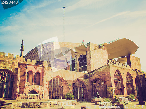 Image of Retro look Coventry Cathedral