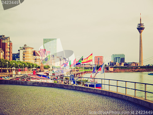 Image of Retro look Duesseldorf, Germany
