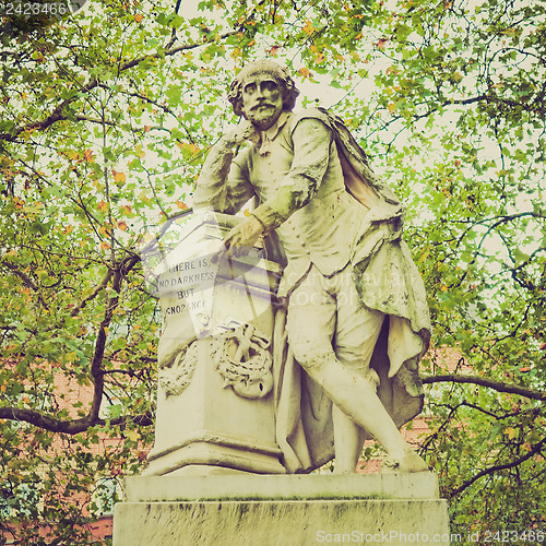 Image of Vintage look Shakespeare statue