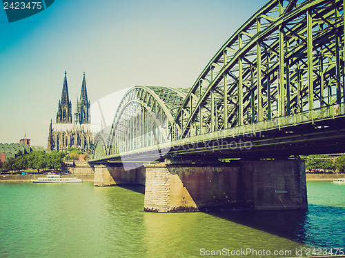 Image of Retro look Koeln panorama