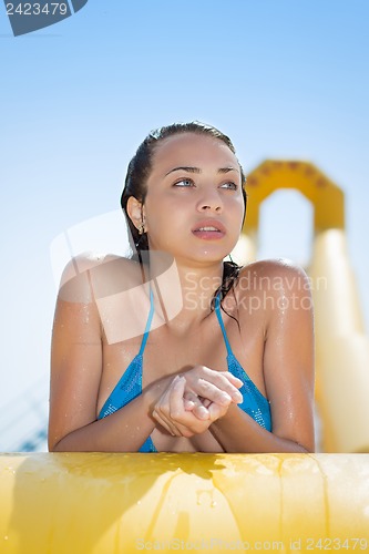 Image of Thoughtful caucasian woman