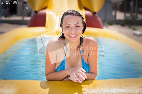 Image of Pretty cheerful woman