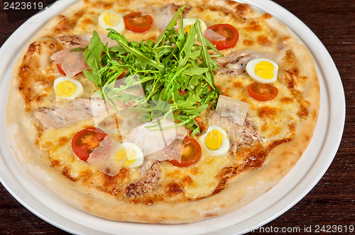 Image of meat pizza