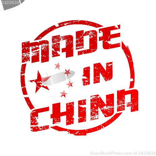 Image of Made in China Vector Stamp