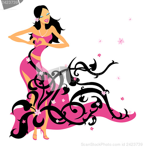 Image of Beautiful Asian girl.