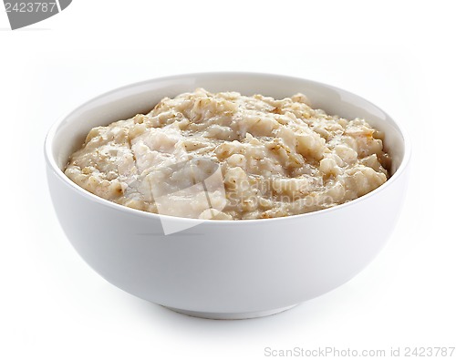 Image of Bowl of oats porridge