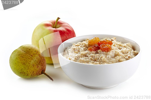 Image of Bowl of oats porridge