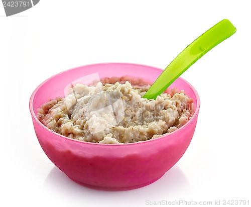 Image of Bowl of oats porridge