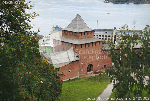 Image of Ivanovskaya tower of the Nizhny Novgorod Kremlin. Russia