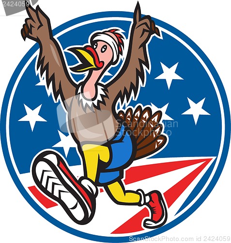 Image of American Turkey Run Runner Cartoon