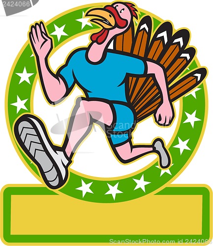 Image of Turkey Run Runner Side Cartoon