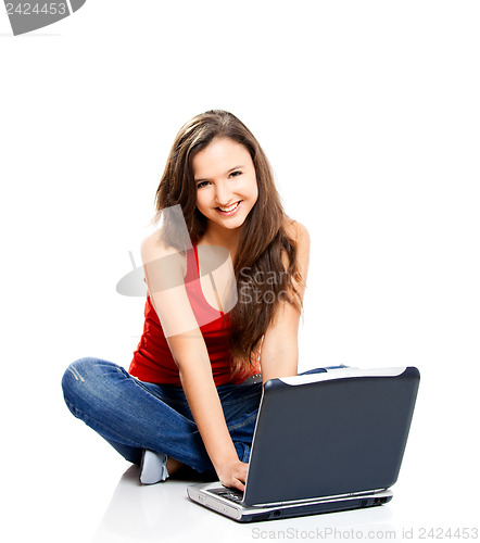 Image of Happy teenager student