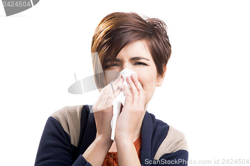 Image of Sick woman