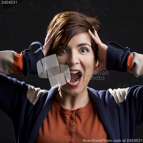 Image of Woman yelling 