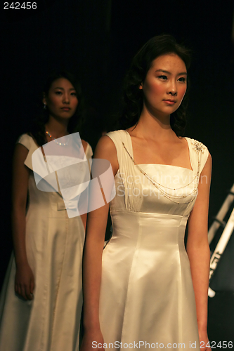 Image of Asian models on the catwalk