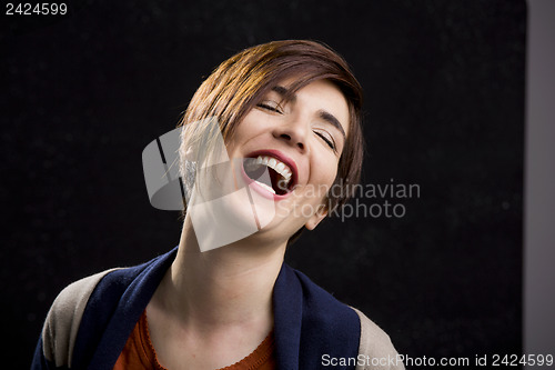 Image of Woman laughing