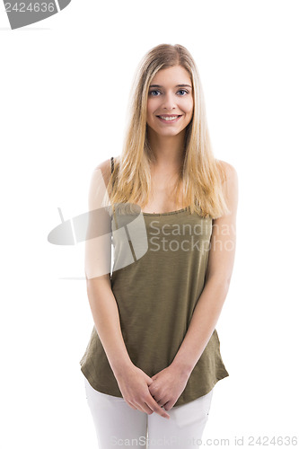 Image of Beautiful woman smiling