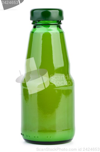 Image of Glass bottle with lime juice