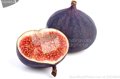 Image of Whole and half fig