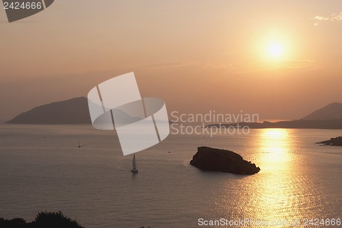 Image of Sunset on the attic.