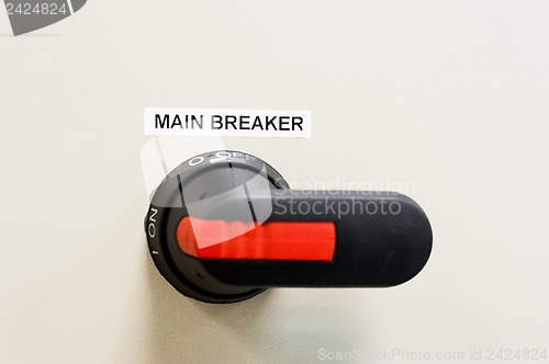 Image of main breaker of control circuit