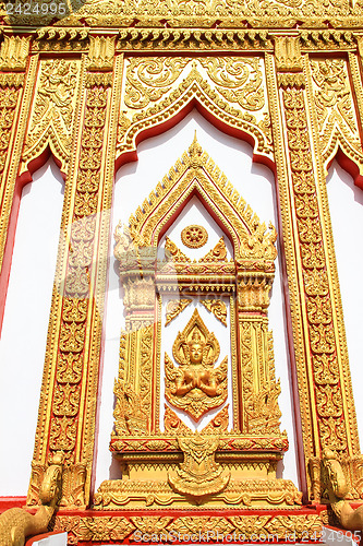 Image of Traditional Thai style window temple