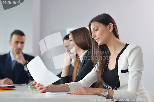 Image of business people in a meeting at office