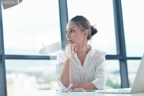 Image of business woman at  office