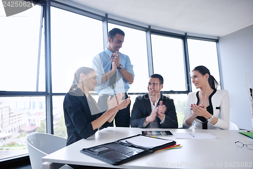 Image of business people in a meeting at office