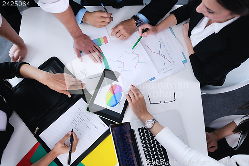 Image of business people in a meeting at office