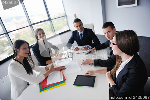 Image of business people in a meeting at office