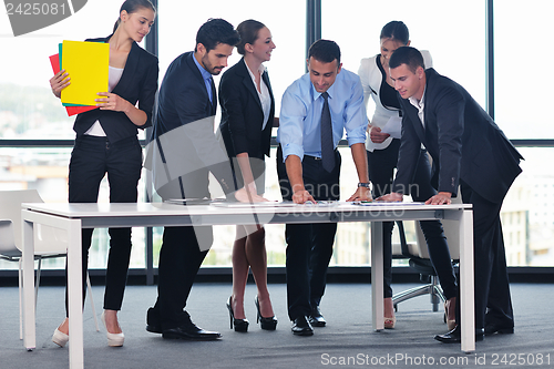 Image of business people in a meeting at office