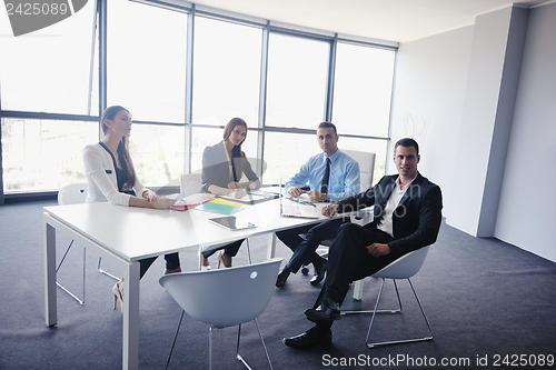 Image of business people in a meeting at office