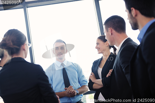 Image of business people in a meeting at office