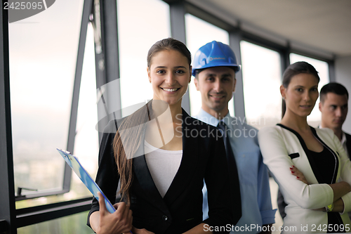 Image of business people in a meeting at office