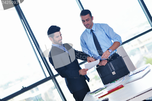 Image of business people in a meeting at office