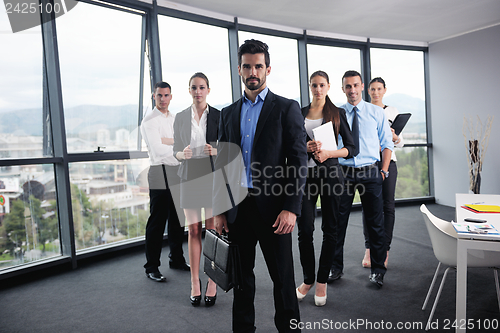 Image of business people in a meeting at office
